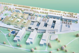 Modell des zweiten Bauabschnittes des UKJ in Lobeda. Am 29. August berichtet Dr. Karen Treuter bei der Abendvorlesung über die Planungen.