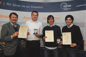 von links: Dr. Herbert Süße, Christian Lautenschläger, Dr. Christian Pietsch, Adrian Press, Foto: ERINET