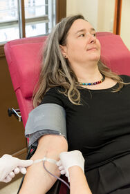 Thüringens Gesundheitsministerin Heike Werner spendete Blut am Universitätsklinikum Jena. 